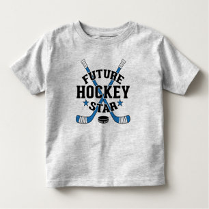 Toekomstige Hockey Star Player blue Hockey Sticks Kinder Shirts