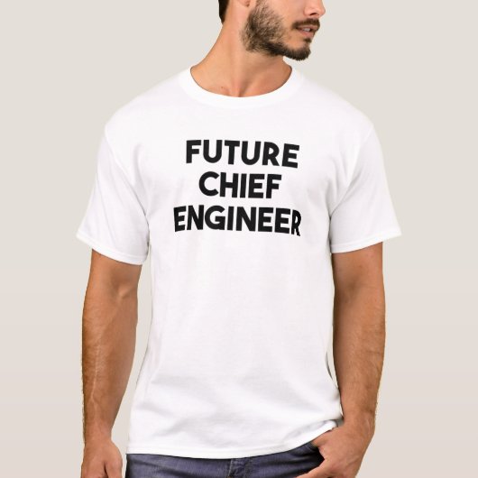 Toekomstige hoofdtechnicus t-shirt (Voorkant)