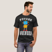 Toekomstige ingenieur kostuum robot robotica volwa t-shirt (Voorkant volledig)