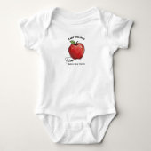 Toekomstige Ingezetene New Yorkse Big Apple Baby Romper (Voorkant)