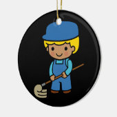 Toekomstige Janitor Keramisch Ornament (Links)