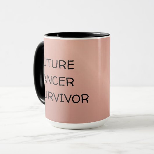 Toekomstige kankeroverleving voelt betere koffie-M Mok (Voorkant links)