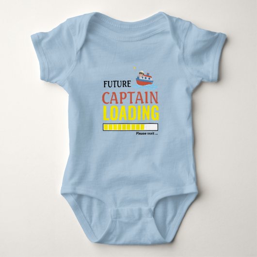 Toekomstige Kapitein Lading Funny Cute Personated Romper (Voorkant)
