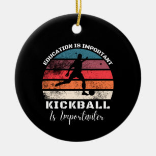 Toekomstige Kickball Lover en spelers mam pap Kick Keramisch Ornament