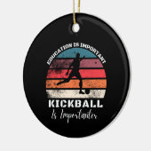 Toekomstige Kickball Lover en spelers mam pap Kick Keramisch Ornament (Links)