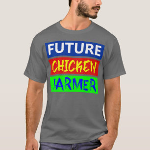 Toekomstige kippenboer, kippen, boer, fokker, E T-shirt