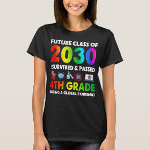 Toekomstige klas van 2030-team van de vierde klas t-shirt