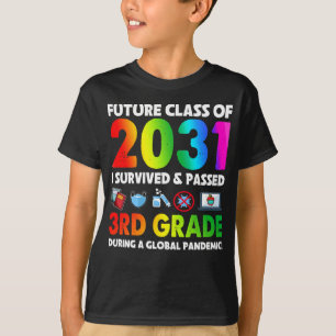 Toekomstige klas van 2031-team van de derde klas t t-shirt