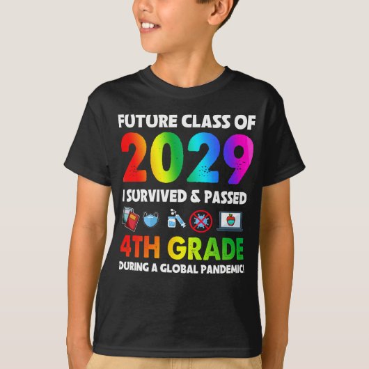 Toekomstige klas van het 2029-team van de vierde k t-shirt (Voorkant)