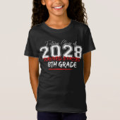 Toekomstige klasse van 2028 Ik overleefde & geslaa T-shirt (Voorkant)