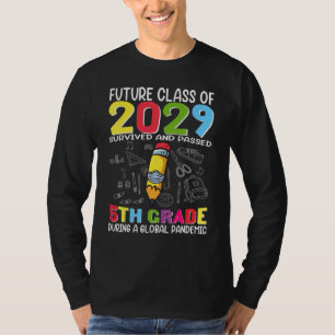 Toekomstige klasse van 2029: overlevingsgraad 5e g t-shirt