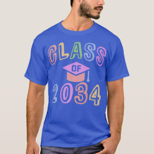 Toekomstige KLASSE van 2034 Afstuderen Rechtstreek T-shirt