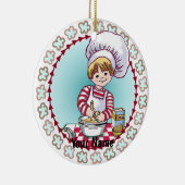 Toekomstige kleine Chef Keramisch Ornament (Rechts)