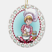 Toekomstige kleine Chef Keramisch Ornament (Links)