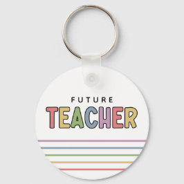 Toekomstige kleurige leerkracht sleutelhanger