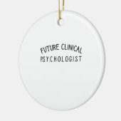 Toekomstige klinische psycholoog keramisch ornament (Links)