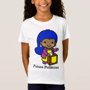 Toekomstige knappe meisjespoliticus / Luidspreker T-shirt
