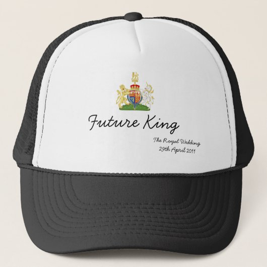 Toekomstige koning - Fun Royal Wedding souvenir pe Trucker Pet (Voorkant)