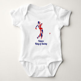 Toekomstige koning van Swing | Union Jack Flag Gol Romper