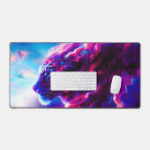 Toekomstige Kosmische Neon Luipaard Bureaumat (Keyboard & Muis)
