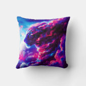 Toekomstige Kosmische Neon Luipaard Kussen (Achterkant)