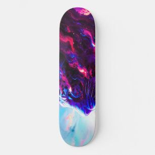 Toekomstige Kosmische Neon Luipaard  Persoonlijk Skateboard