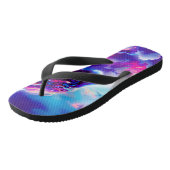 Toekomstige Kosmische Neon Luipaard Teenslippers (Schuin)