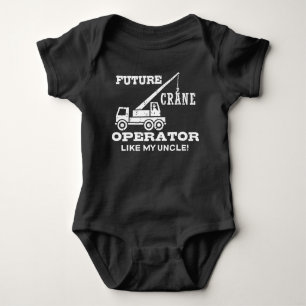 Toekomstige kraanoperator zoals mijn oom Baby-pak Romper
