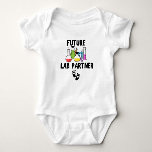 Toekomstige Lab Partner Baby Science Baby Romper (Voorkant)