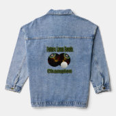 Toekomstige Lawn Bowls Kampioen, Dames Denim Jas Denim Jacket (Achterkant)