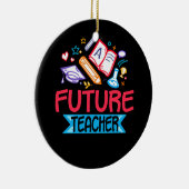 Toekomstige leerschool voor leerkrachten keramisch ornament (Rechts)