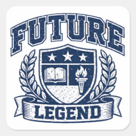 Toekomstige Legende – Ambities Studententrots Vierkante Sticker