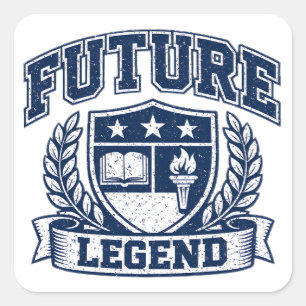 Toekomstige Legende – Ambities Studententrots Vierkante Sticker