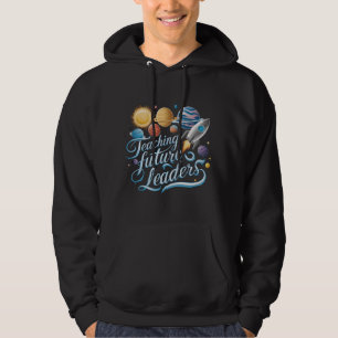 Toekomstige Leiders Leren Ruimte Planeet Docent Hoodie