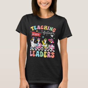 Toekomstige leiders onder leiding van een domme ga t-shirt