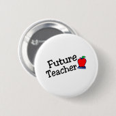 Toekomstige leraar ronde button 5,7 cm (Voorkant /achterkant)