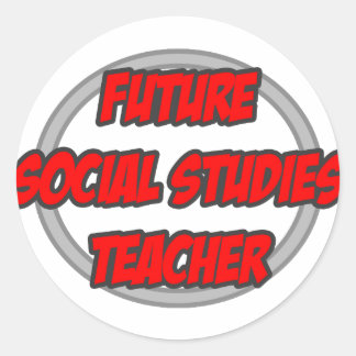 Toekomstige leraar Sociale Studies Ronde Sticker