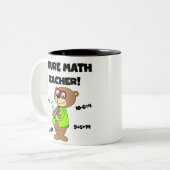 Toekomstige leraar Wiskunde Tweekleurige Koffiemok (Voorkant links)