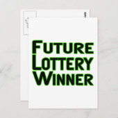Toekomstige loterij-winnaar briefkaart (Voorkant / Achterkant)
