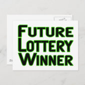 Toekomstige loterij-winnaar briefkaart (Voorkant / Achterkant)