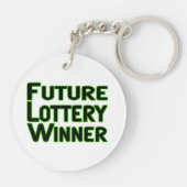 Toekomstige loterij-winnaar sleutelhanger (Achterkant)