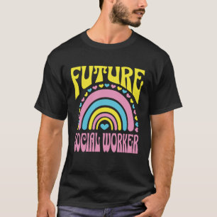 Toekomstige maatschappelijk werker Bright Retro Ra T-shirt