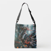 Toekomstige machinepauw crossbody tas (Achterkant)