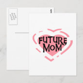 Toekomstige mam roze hemdjes en cadeaus briefkaart (Voorkant / Achterkant)