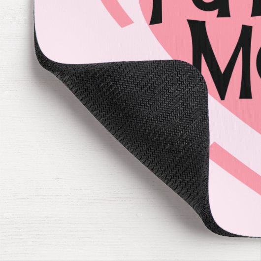 Toekomstige mam roze hemdjes en cadeaus muismat (Hoek)