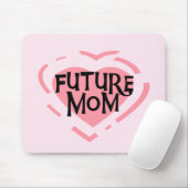 Toekomstige mam roze hemdjes en cadeaus muismat (Met muis)