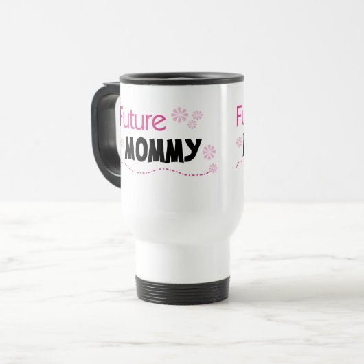 Toekomstige mammie-overhemden en -cadeaus reisbeker (Voorkant links)