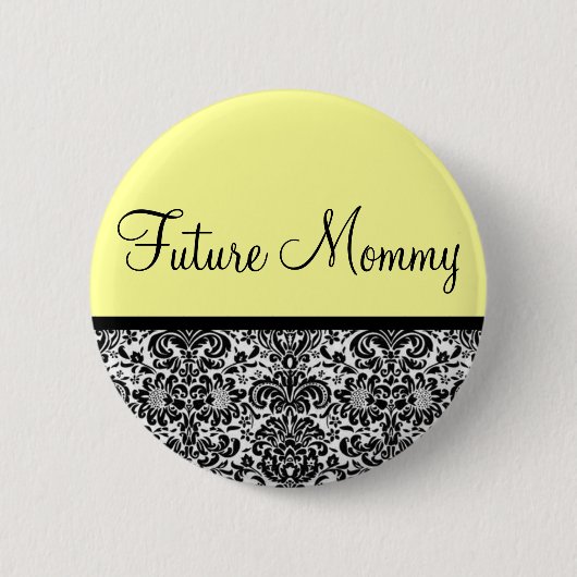 Toekomstige mammie ronde button 5,7 cm (Voorkant)