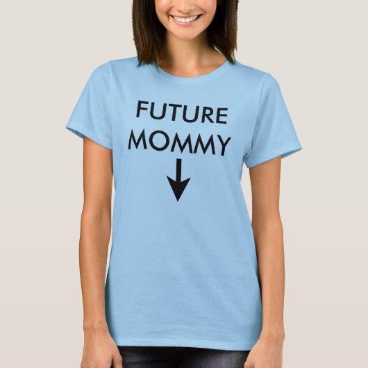 Toekomstige mammie t-shirt (Voorkant)