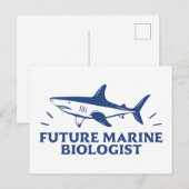 Toekomstige marien bioloog haaienliefhebber briefkaart (Voorkant / Achterkant)